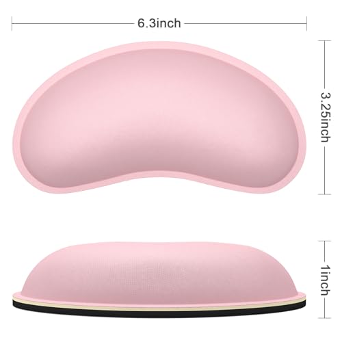 Brown Leather Memory Foam Keyboard Wrist Rest Pad Set E96050