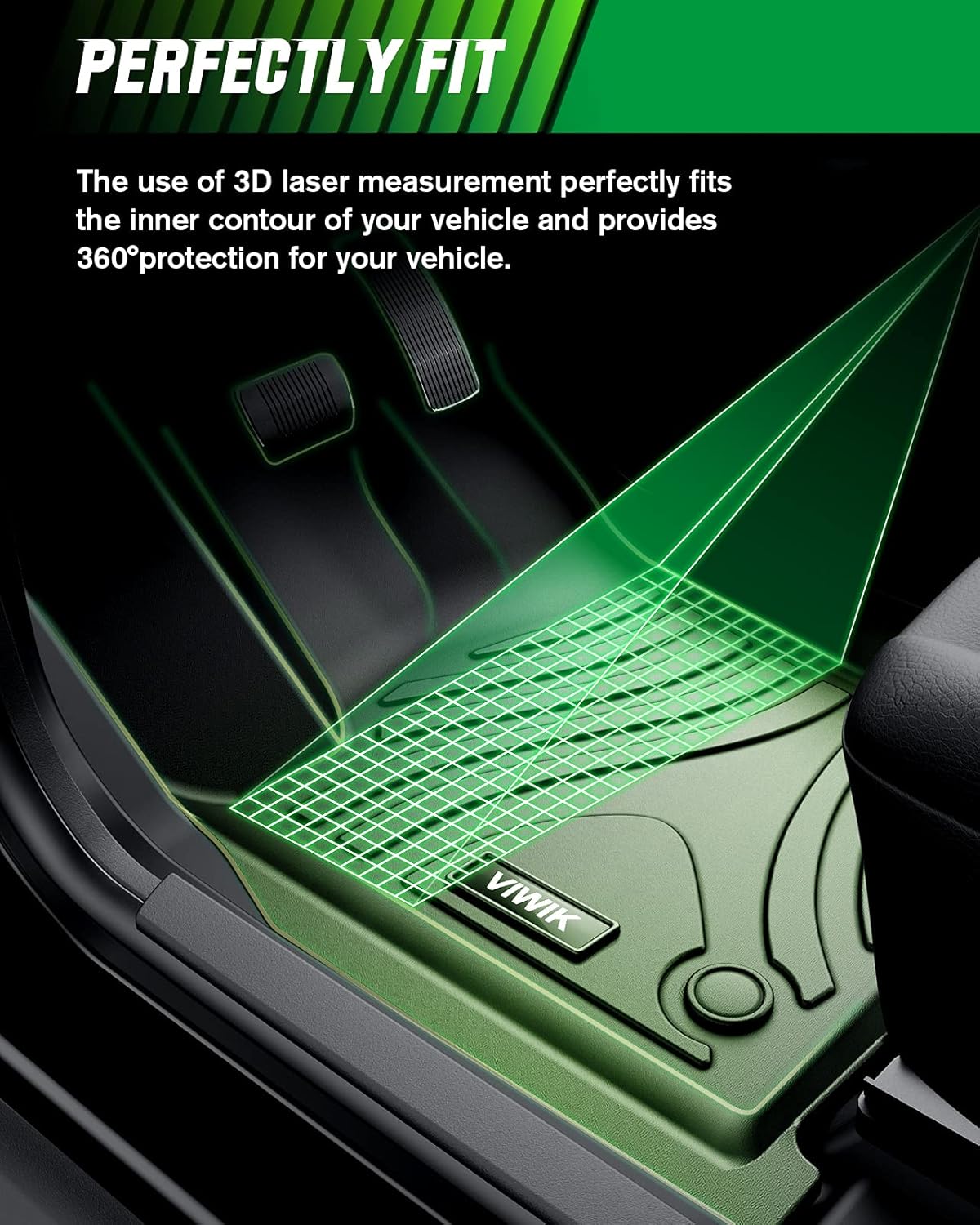 Black TPE Car Floor Mats Y301