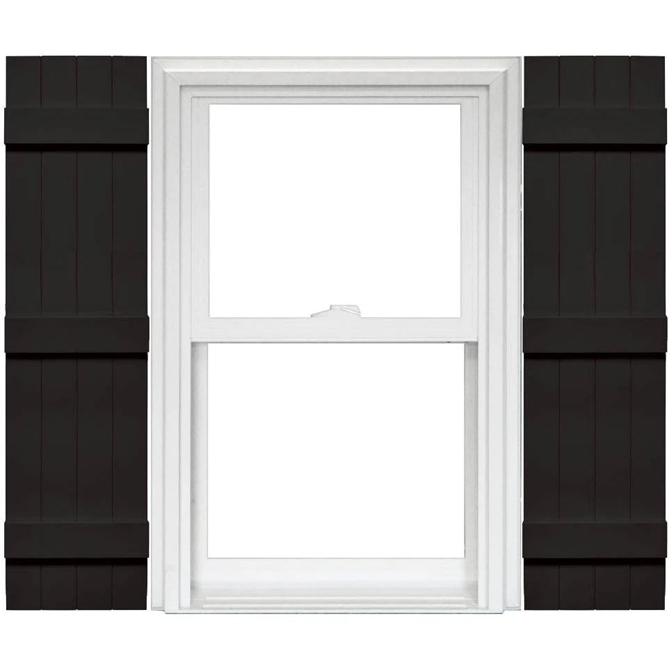 Black 14 x 63 Vinyl Shutters 1 Pair T2710