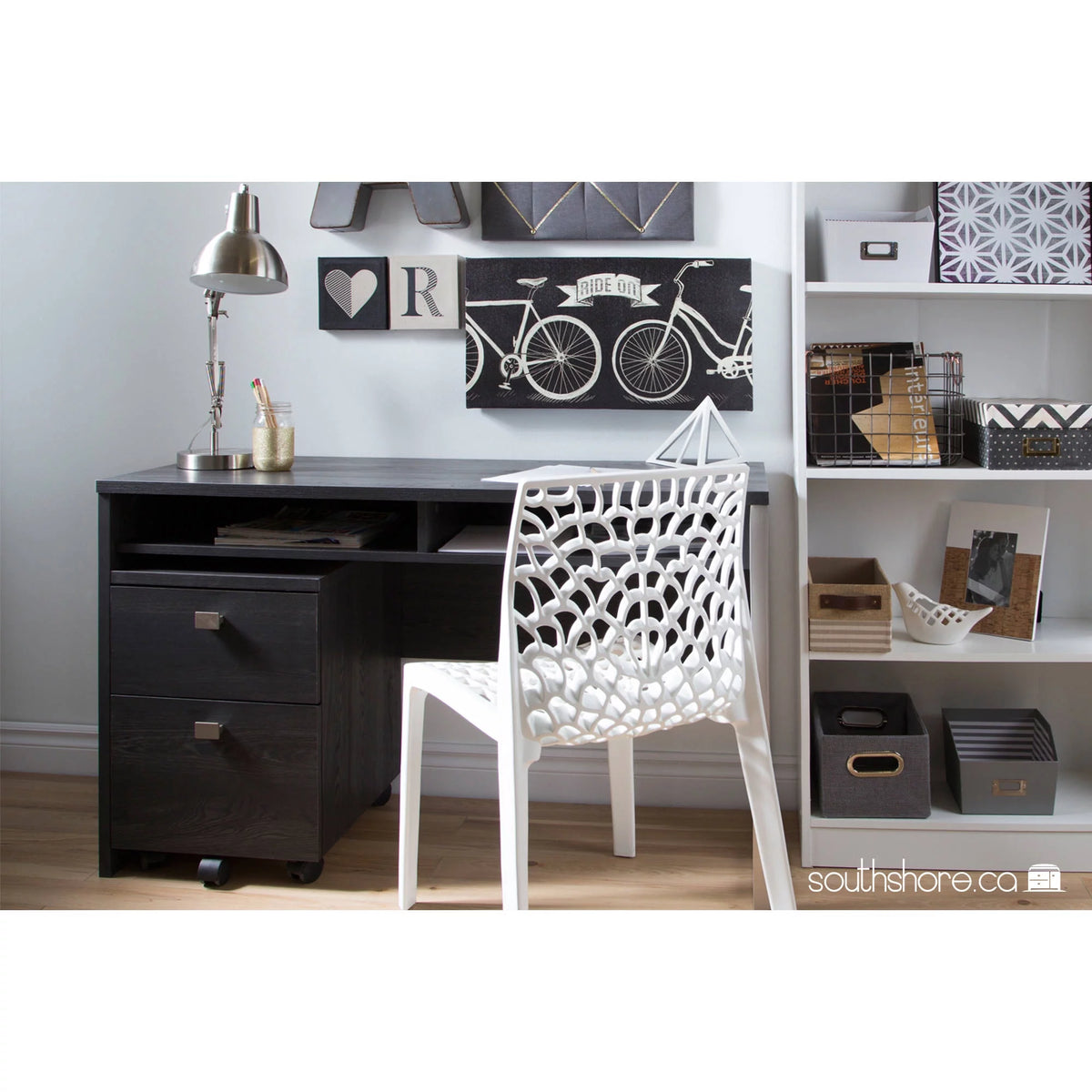 2 Drawer Vertical Wood Filing Cabinet L3496