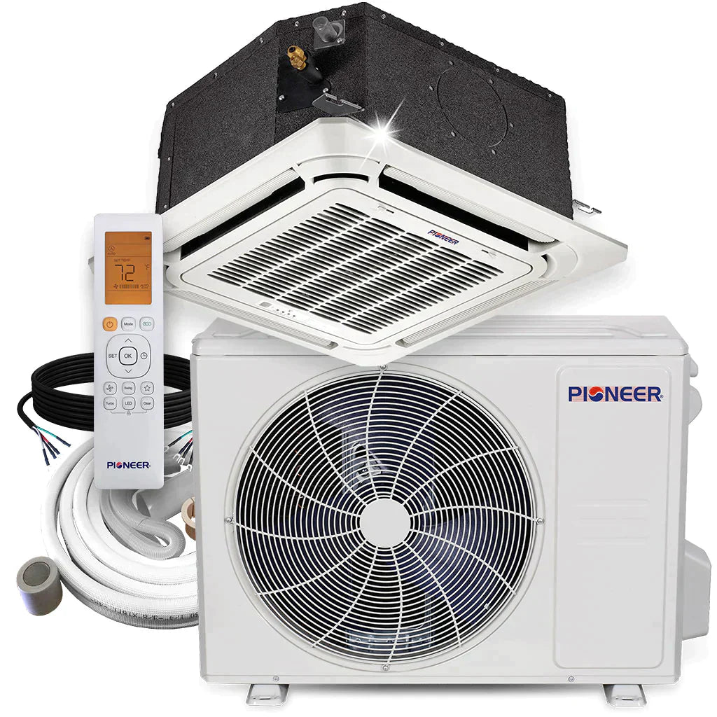 18,000 BTU 20.5 SEER Compact Cassette Mini-Split Air Conditioner Heat Pump B8884