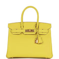 Lime Epsom Leather Handbag I405489