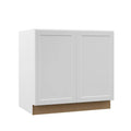 Assembled Full Height Door Base Kitchen Cabinet in White D497173
