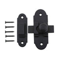 Black Iron Cabinet Latch 3 1/4 inch x 1 1/4 inch Pack of 8 Z4048
