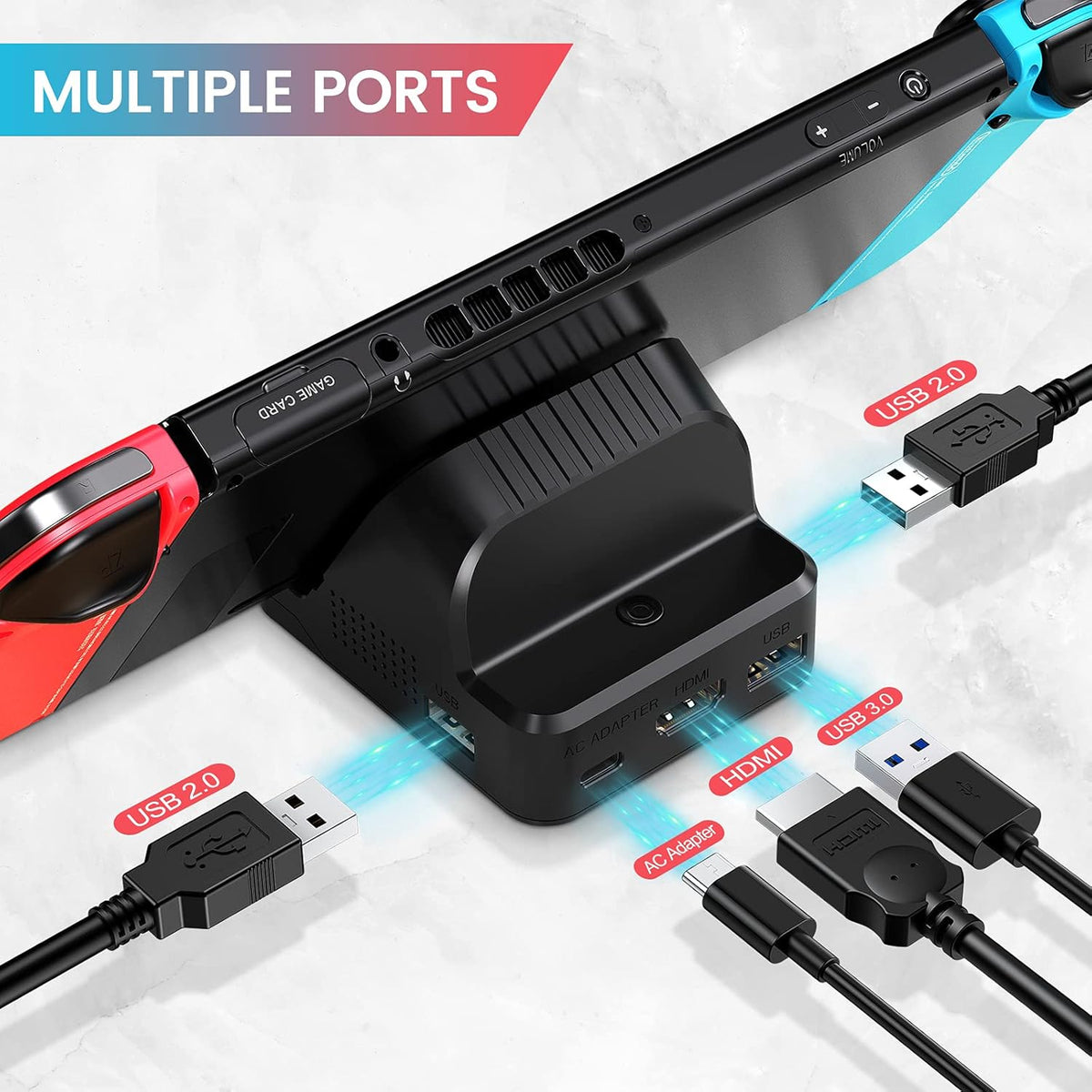 Portable Switch Dock with 4K HDMI Cable O7778