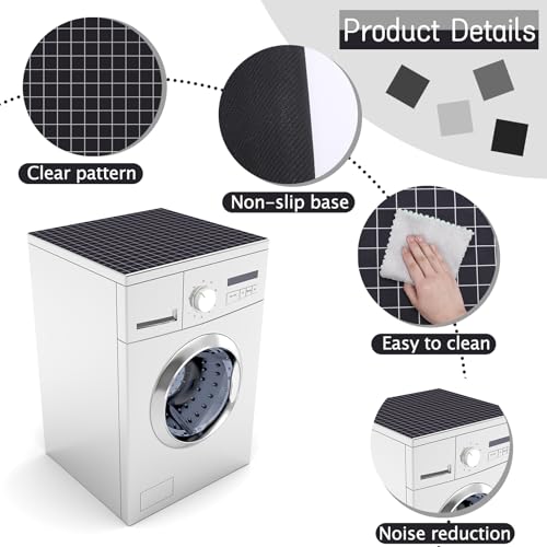23.6 x 23.6 inches Anti-Slip Washing Machine Top Cover with Storage Bags T856973