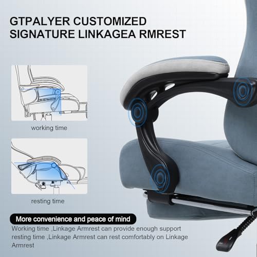 Gaming Chair with Pocket Spring Cushion and Footrest G97468