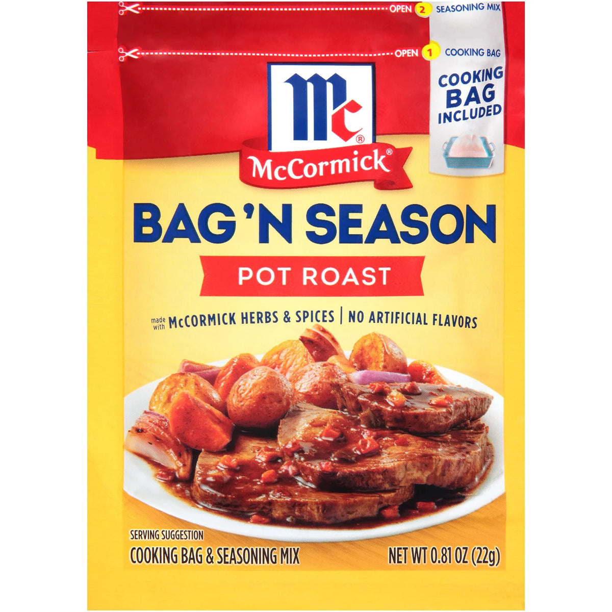 0.81 Oz Pot Roast Seasoning Bag 6 Pk D293