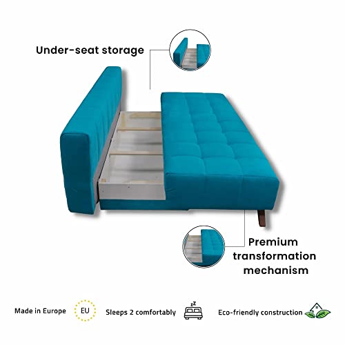 Queen Size Velvet Sleeper Sofa N76490