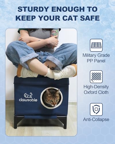 Cooling Cat House, Dark Blue, 17" x 13" x 16" Y56847