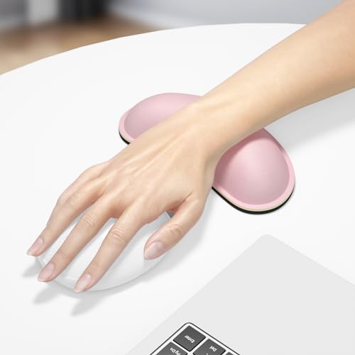 Brown Leather Memory Foam Keyboard Wrist Rest Pad Set E96050