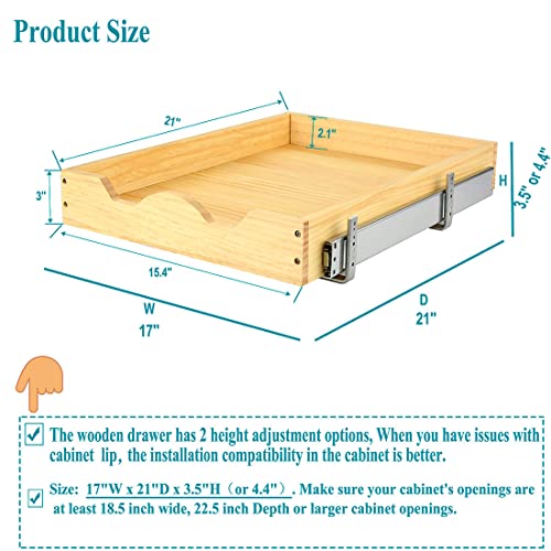 14"W x 21"D Pull Out Cabinet Drawers U32598