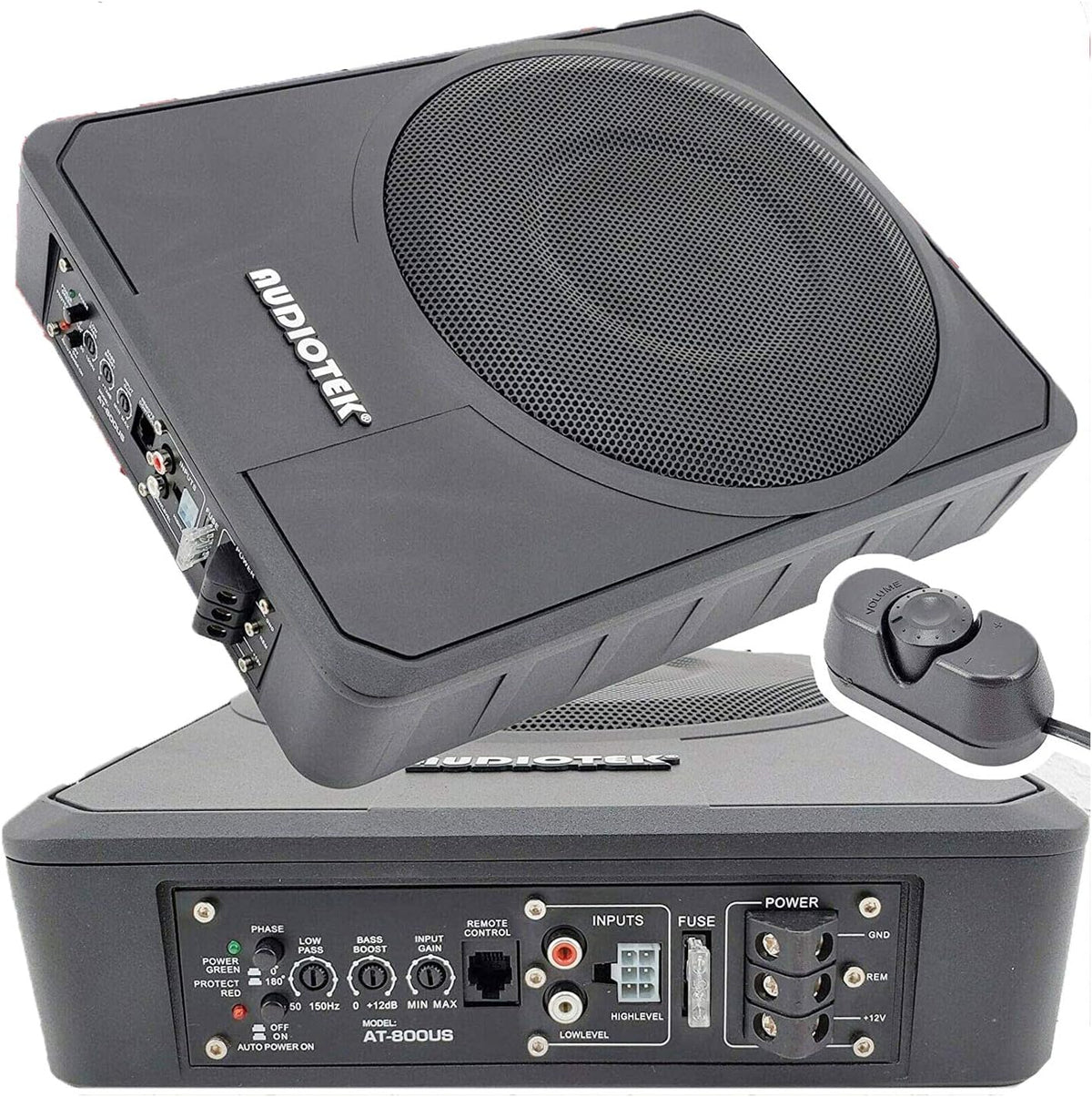 10 Inches 400 Watts Peak Power 200 Watts RMS Under-Seat Car Sub-woofer Q2233