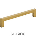 20-Pack 128 mm Satin Bronze Square Cabinet Bar Pull W3722