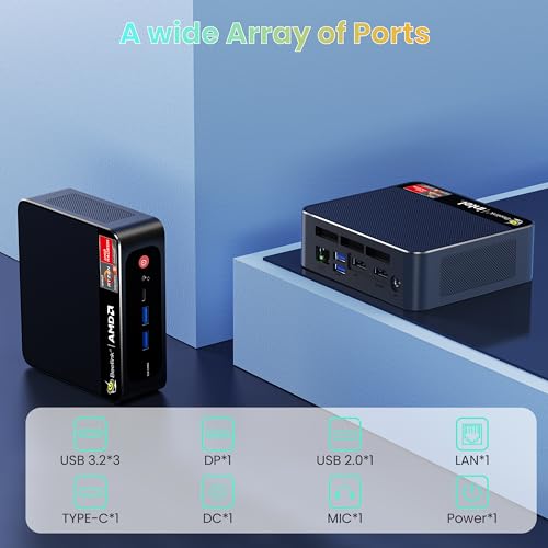 Mini PC AMD Ryzen 5 5560U 16GB DDR4 RAM 1TB M.2 SSD W92922
