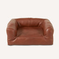 Faux Leather Brown Couch E3197