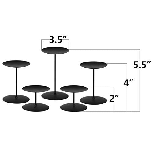 Gold Set of 5 Iron Candle Holders E927