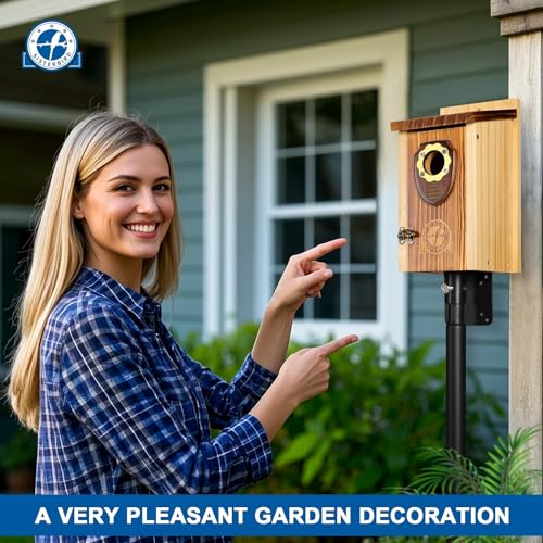 Wooden Hanging Bird House T232