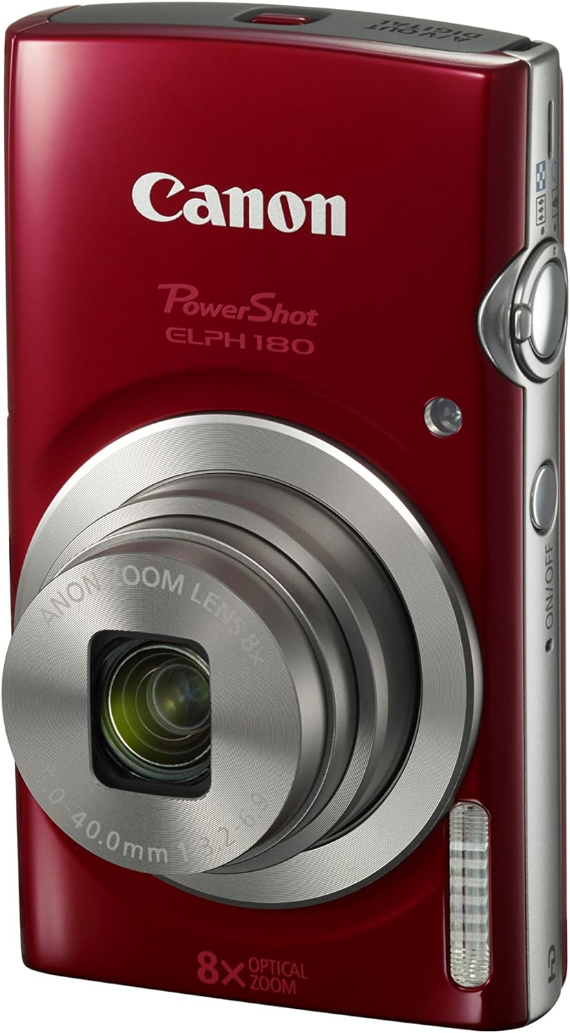 Red Digital Camera with Image Stabilization H292946