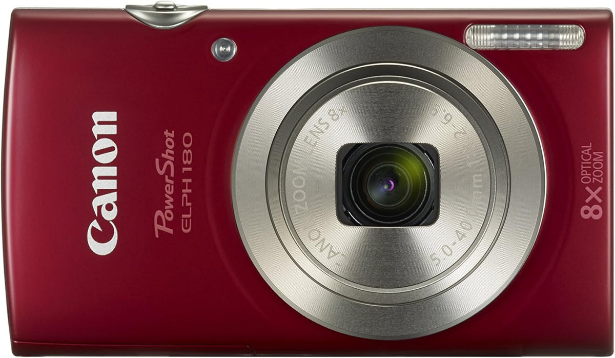 Red Digital Camera with Image Stabilization H292946
