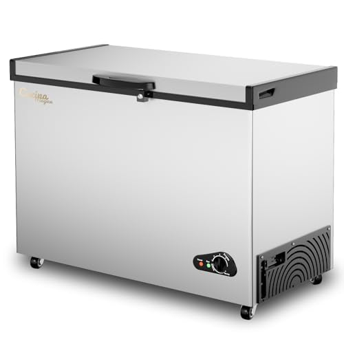 10 Cu Ft Chest Freezer with Removable Basket and Adjustable Thermostat A358562