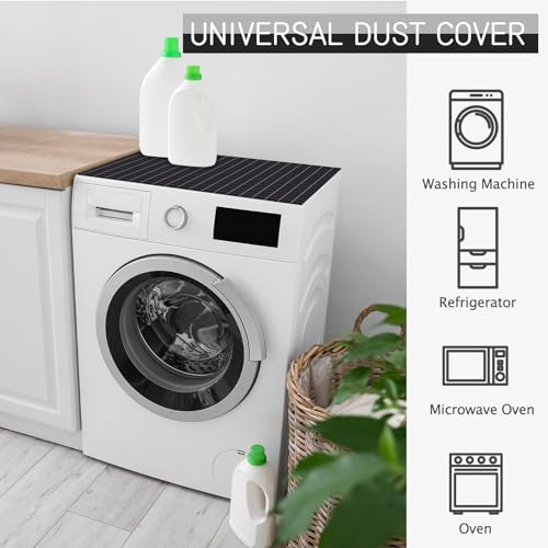 23.6 x 23.6 inches Anti-Slip Washing Machine Top Cover with Storage Bags T856973