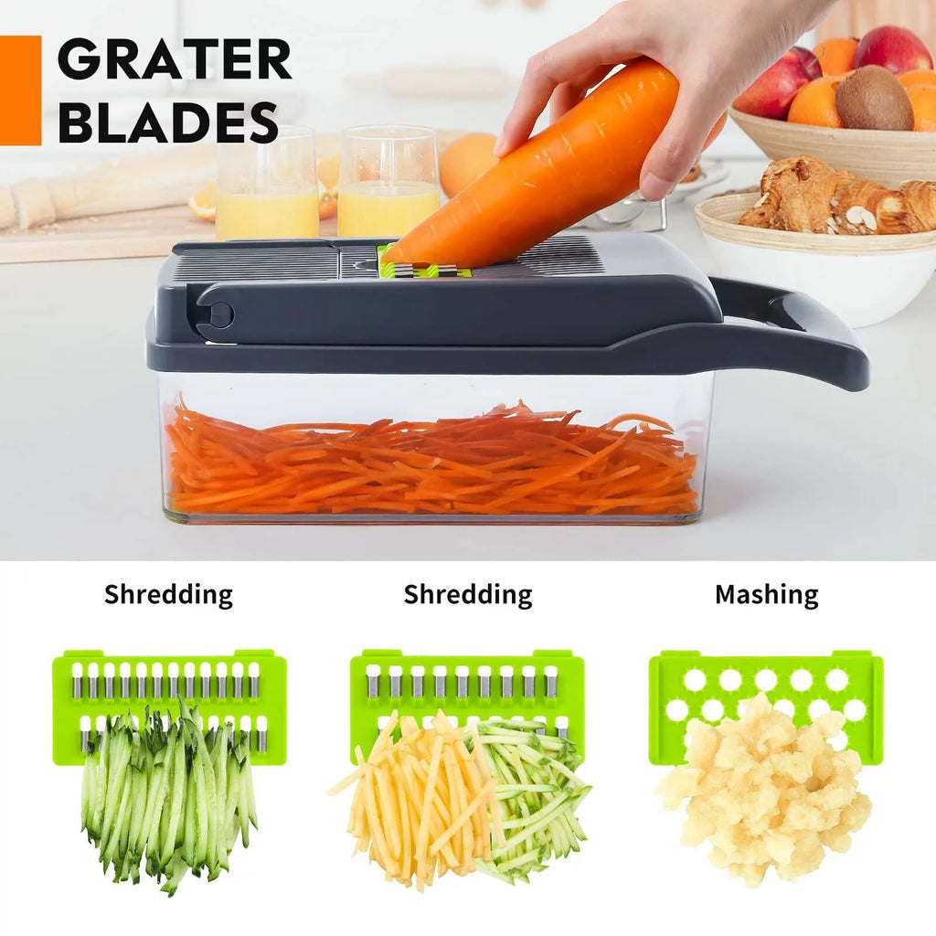 Vegetable Chopper Mandoline Slicer Food Dicer with Container G2947