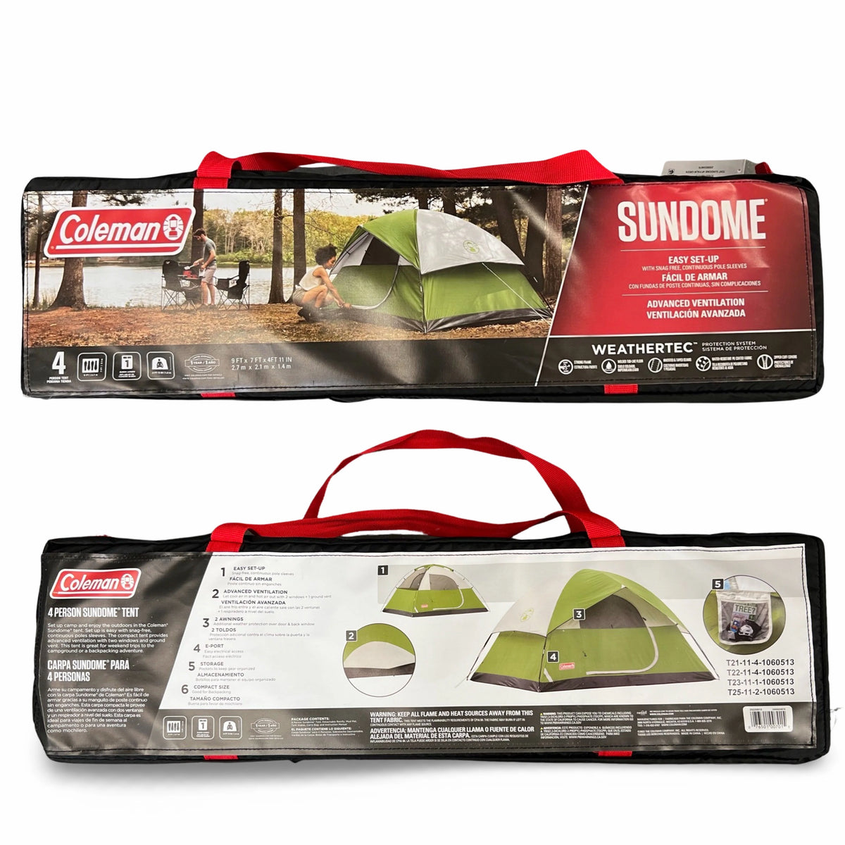 4-Person Dome Camping Tent, Green I4877