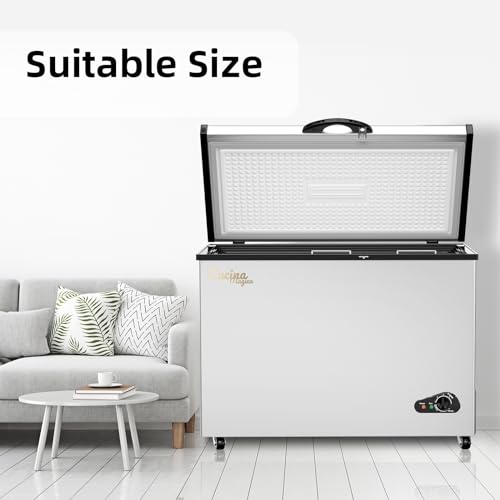 10 Cu Ft Chest Freezer with Removable Basket and Adjustable Thermostat A358562