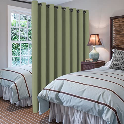 Blackout Curtain 96 inch Length Solid Grommet Top One Panel Green Bay 52" W x 96" L Y51632