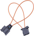 2 Pack Universal Optical Female & Male Adapter Loop Bypass Cable L2624