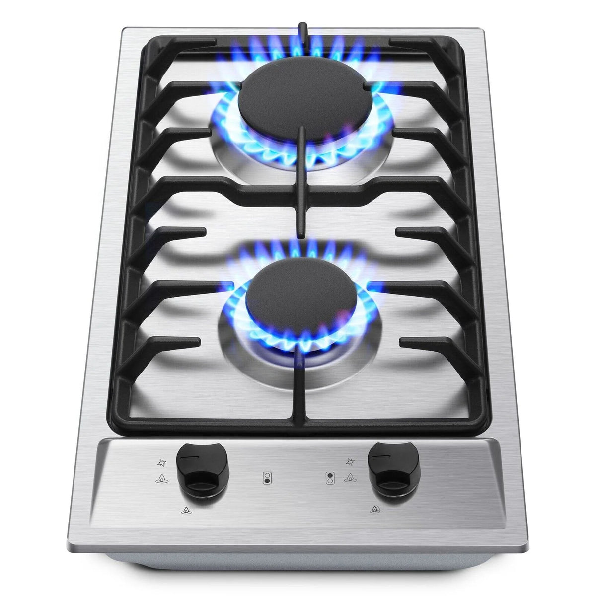 2-Burner 12 inch Stainless Steel Gas Cooktop X272
