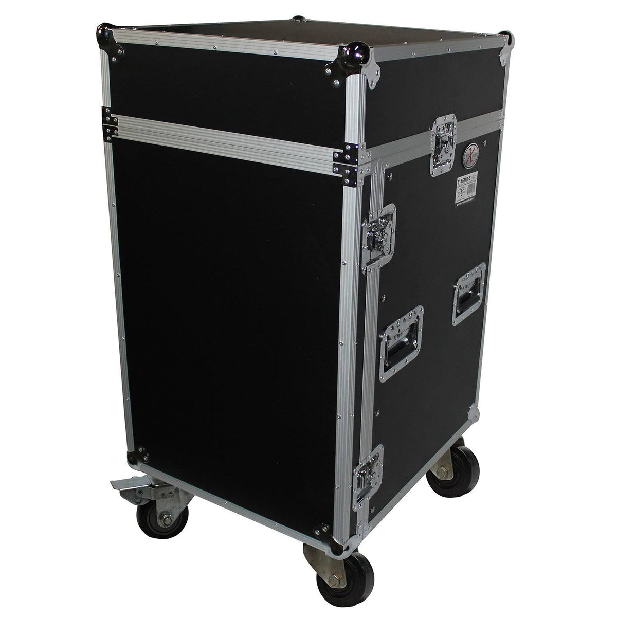 16U Rack 10U Top Mixer DJ Combo Flight Case with Laptop Shelf S7091