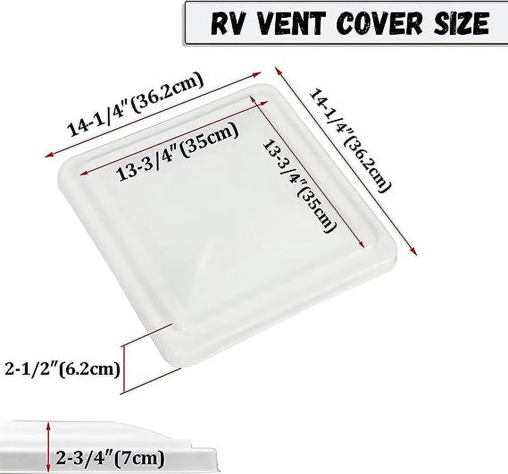 2 Pack Universal Roof Vent Cover Lid Replacement for RV Camper Trailer Y86639