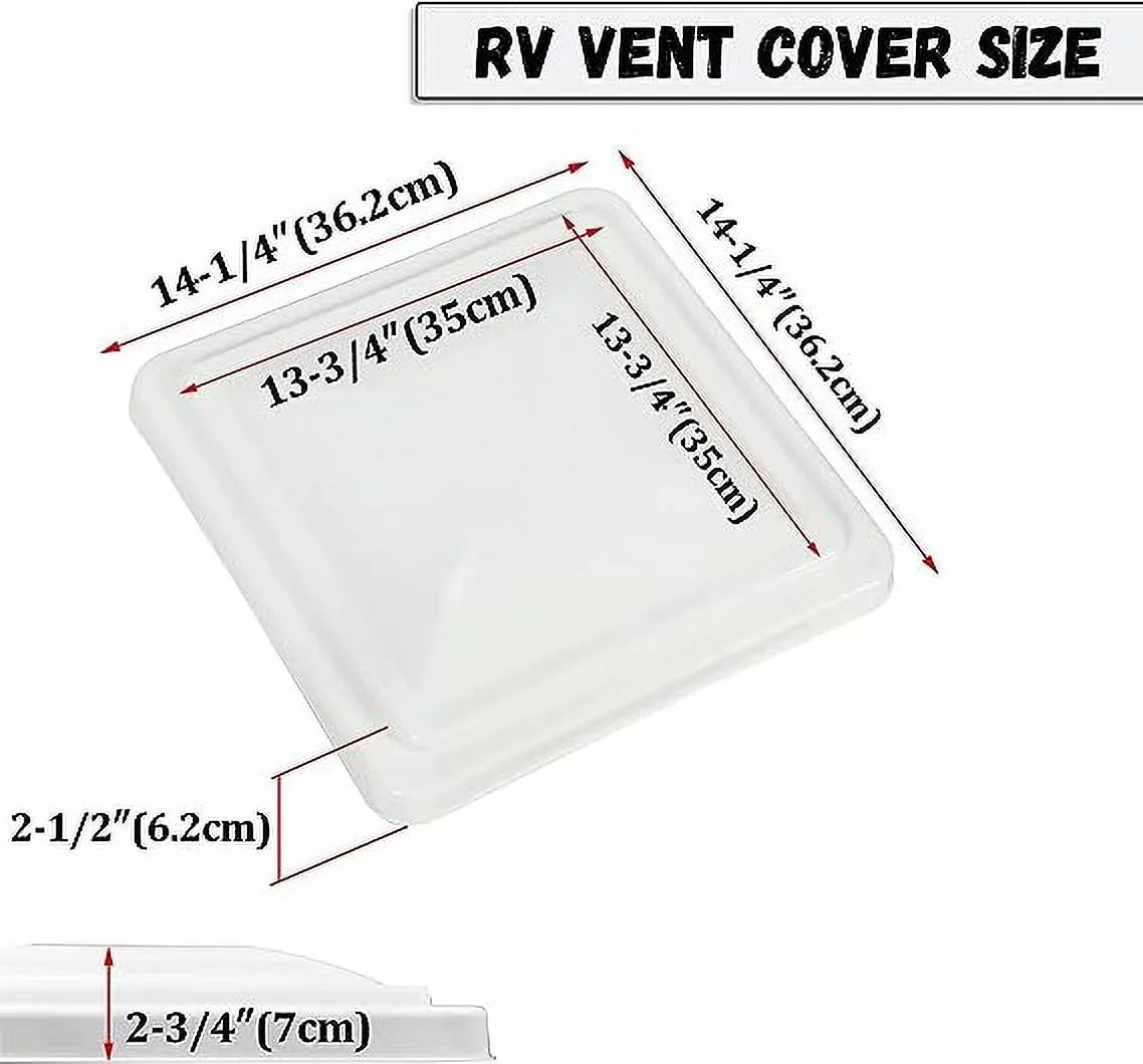 2 Pack Universal Roof Vent Cover Lid Replacement for RV Camper Trailer Y86639