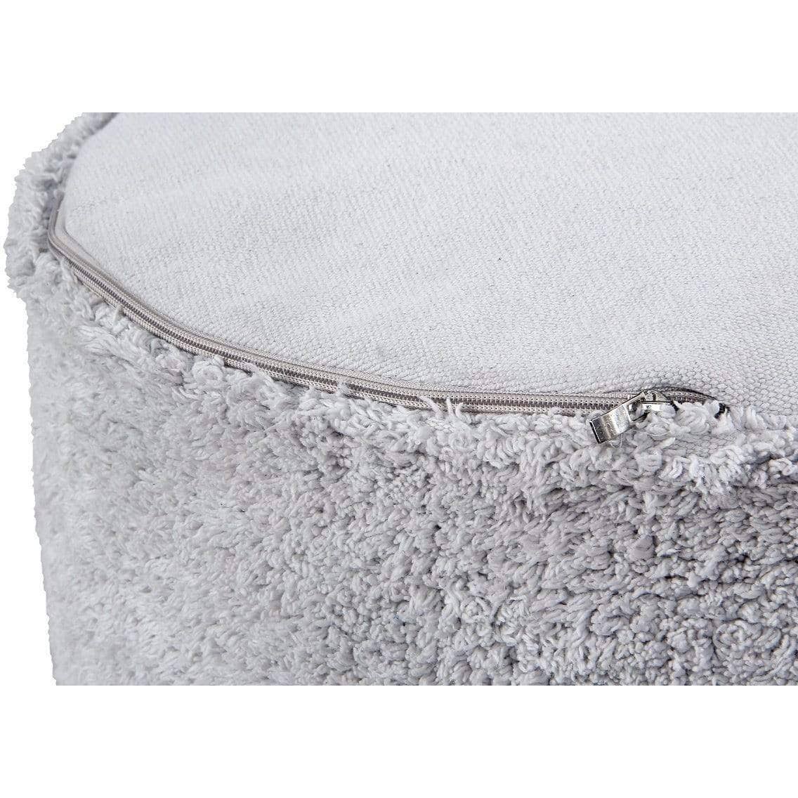 Pearl Grey Pouffe L4612