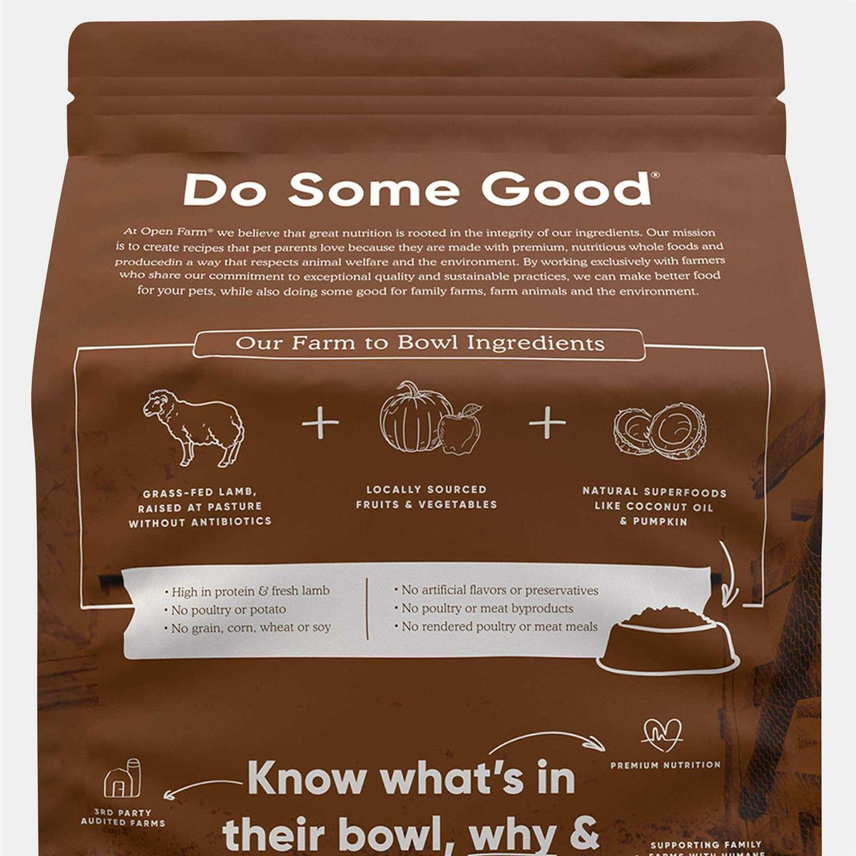 Grain Free Pasture Raised Lamb Dry Cat Food P251