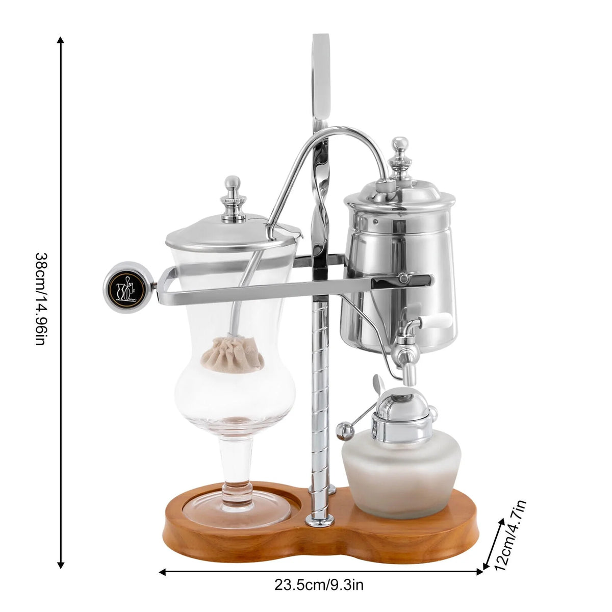4-Cup Belgian Syphon Coffee Maker Set C530386