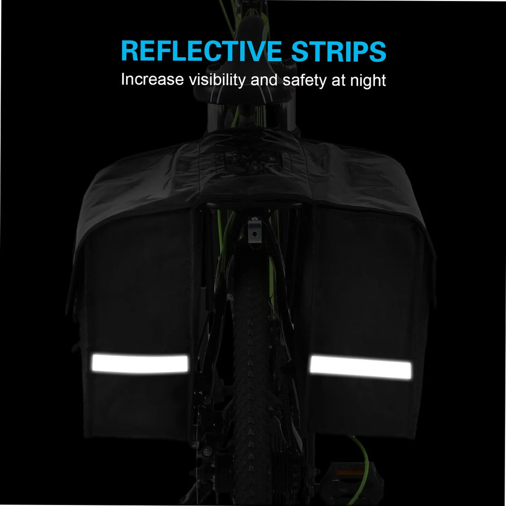 28L Water Resistant Rear Seat Carrier Bag Bike Bag Pannier U681461