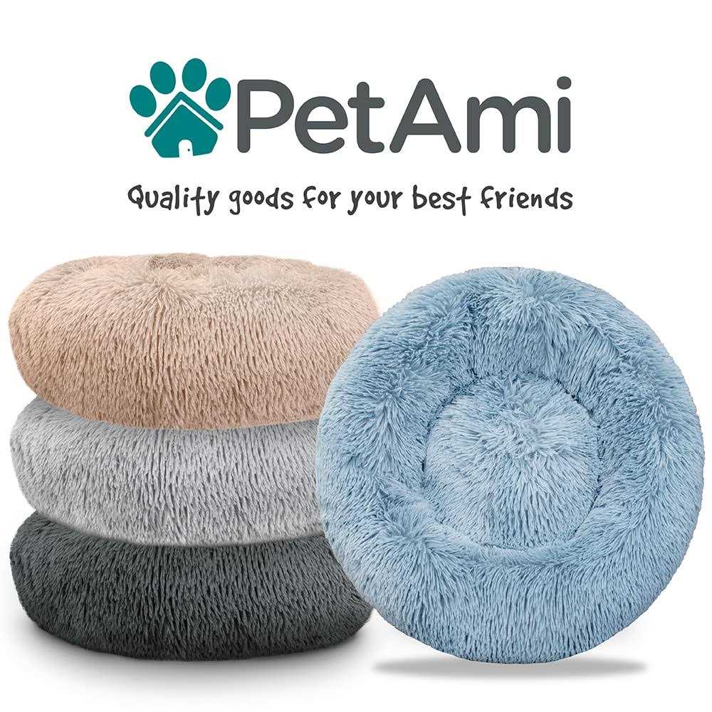 Round Washable Calming Dog Bed Q77195