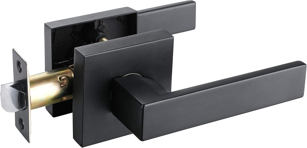 Matte Black Door Lock Lever Handle 10 Pack H48243