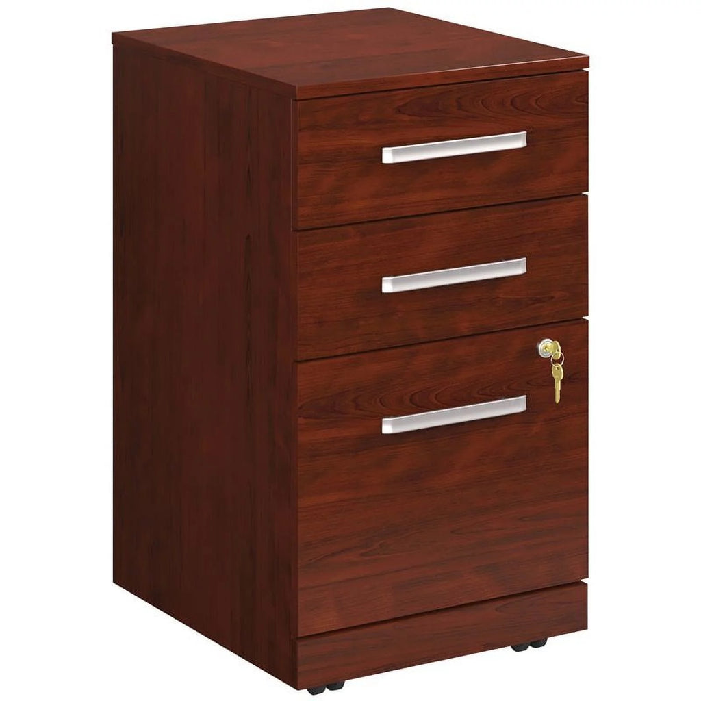 Engineered Wood 3-Drawer Mobile Filing Cabinet W106