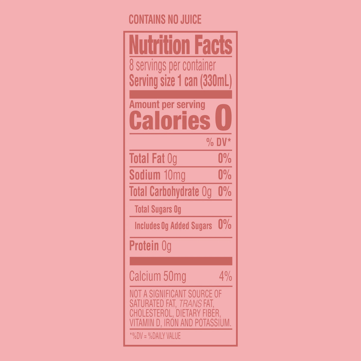 Pink Grapefruit & Citrus Flavored Mineral Water with CO2 Added, 8 Pack of 11.15 Fl Oz Cans B736