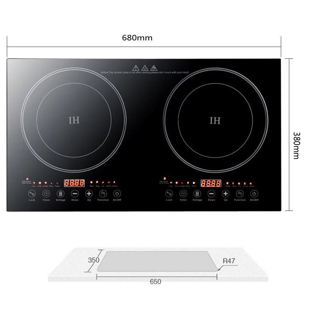 2400W Portable Induction Cooktop Dual Burner K881491