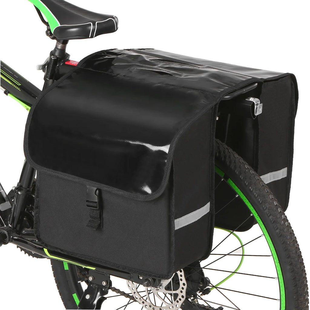 28L Water Resistant Rear Seat Carrier Bag Bike Bag Pannier U681461
