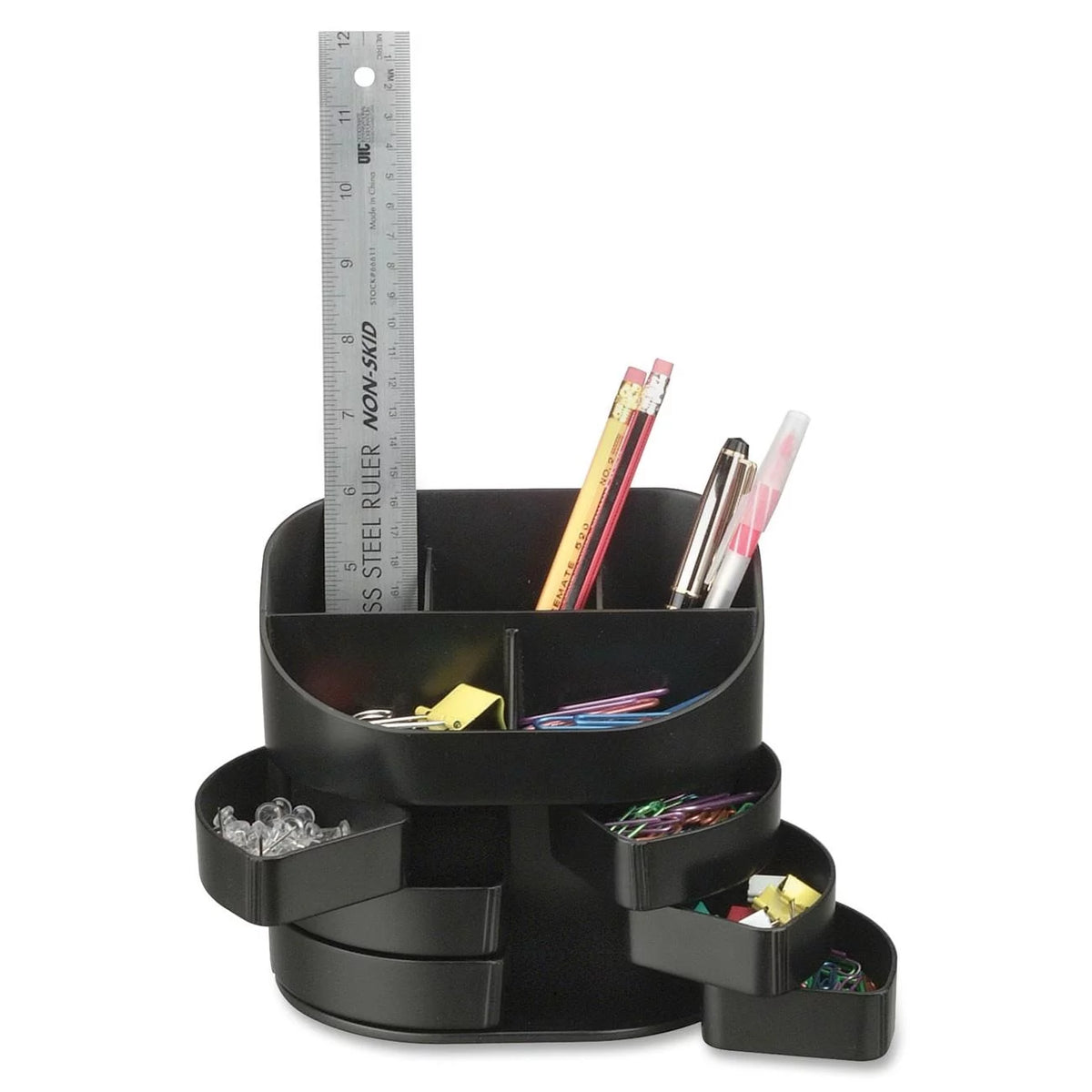 Black Double Supply Organizer F532