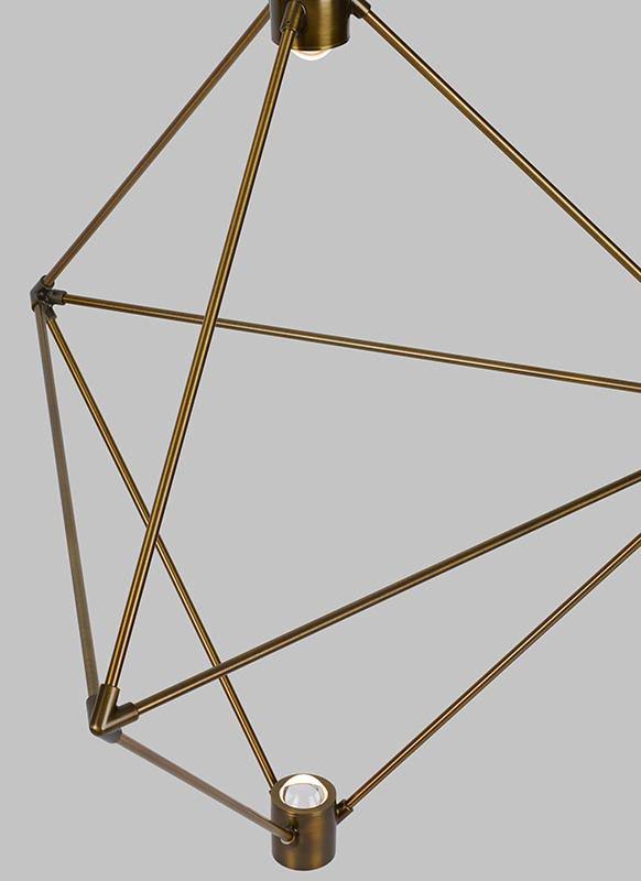 Matte Black LED Chandelier P6741