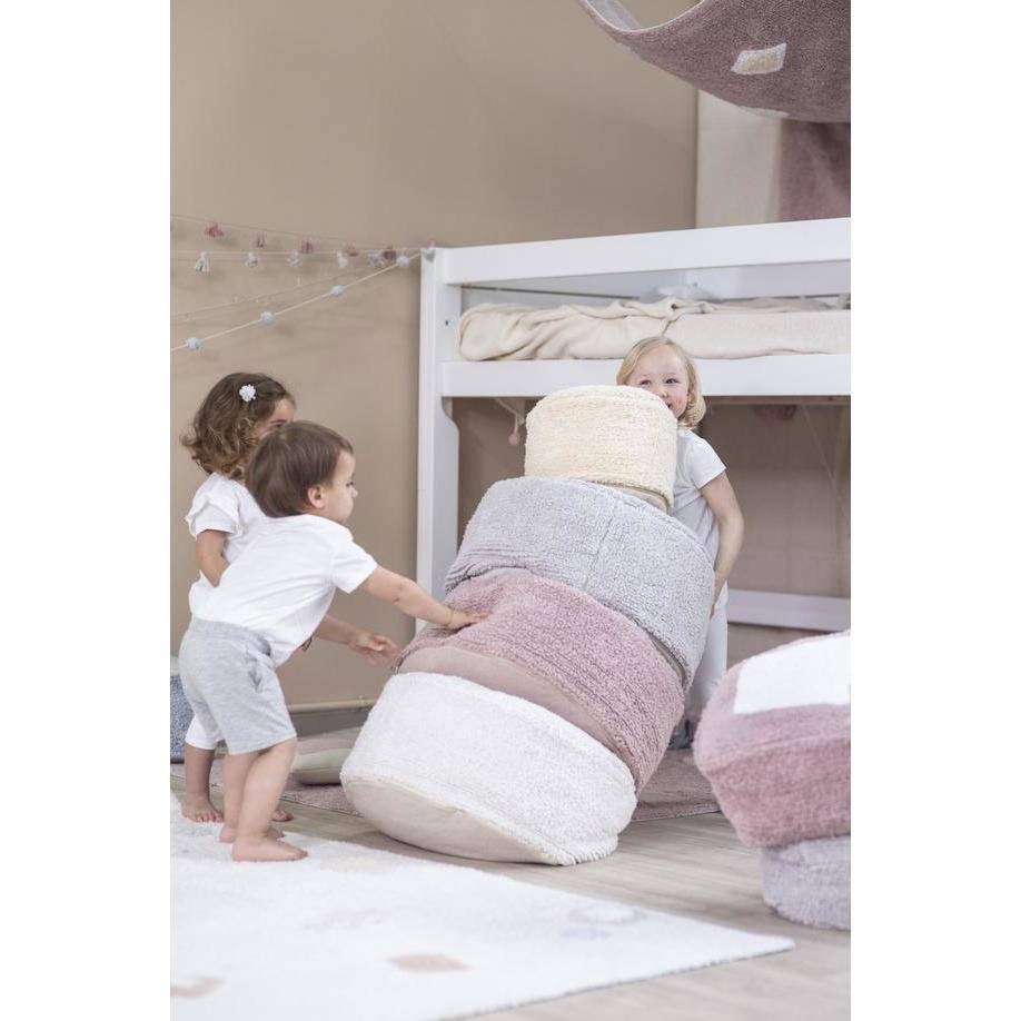 Pearl Grey Pouffe L4612
