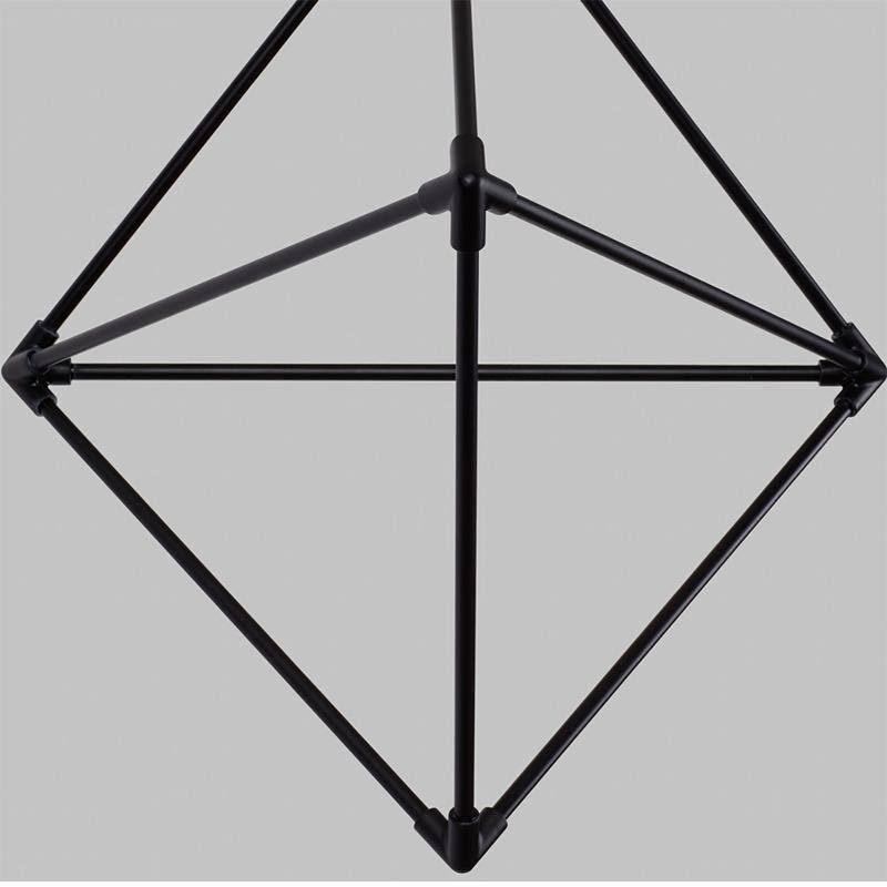 Matte Black LED Chandelier P6741