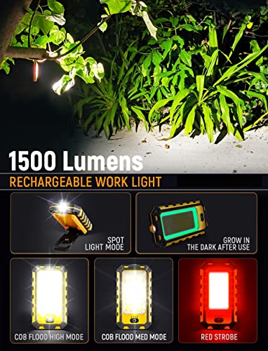 Rechargeable Magnetic LED Work Light 40W 1500Lumens 4 Lighting Modes C79984